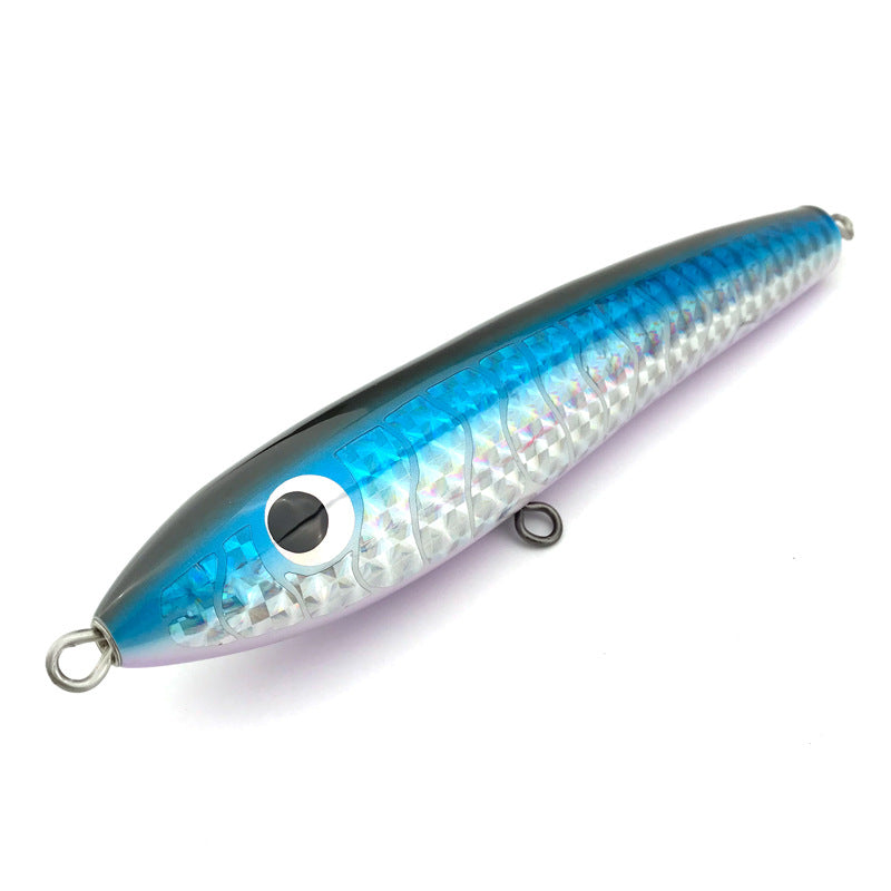 80g 90g Handmade Wood Fishing Lure Lure Sea Fishing Boat Fishing Pencil - Blue Force Sports