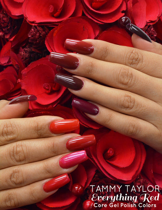 10 Colors of Tammy Taylor Nails Soak Off Gel - Ten Every Thing Red Collection