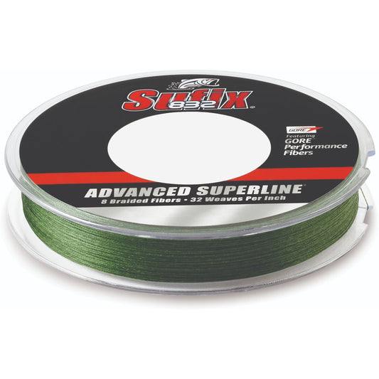 10LBS LowVis Green 300Yds Sufix Advanced Superline Braid