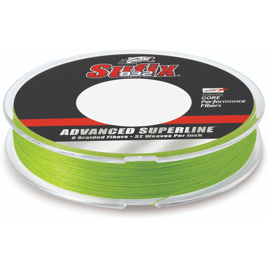 10LBS Neon Lime 300Yds Sufix Advanced Superline Braid