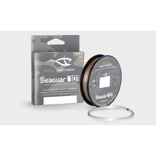 300Yds Seaguar 101 TactX Braid with Fluoro Leader Resins
