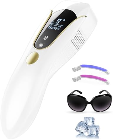 ARTOLF Laser Hair Removal with Ice Cooling Care for Women and Men, 3-IN-1 Functions IPL Hair Removal for Nearly Painless & Permanent Result, 9 Levels, 3 Modes, 999900 Flashes Hair Removal Device