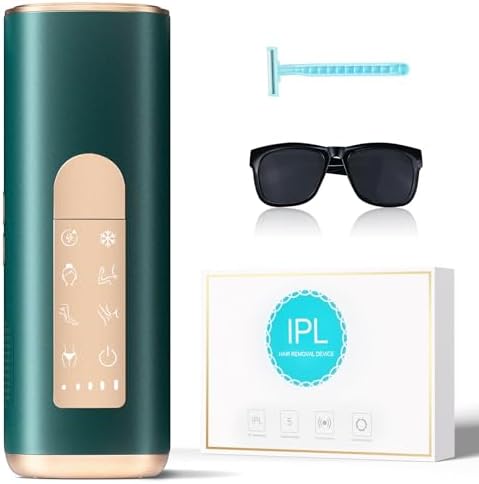 YOEYOU [20J Energy] Laser Hair Removal for Women & Men, IPL Laser Hair Removal with Truly Painless Sapphire Flat Ice-cooling, Unlimited Flash Permanent Hair Removal - Lasting Hair Regrowth Reduction