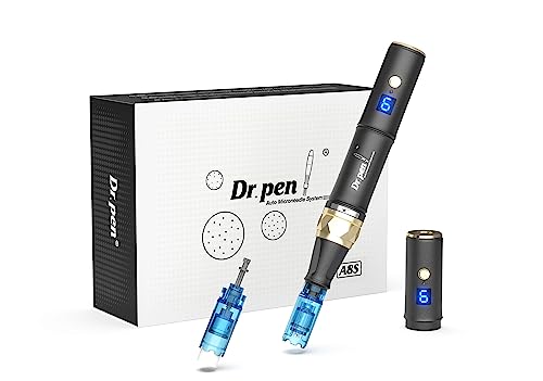 A8S Professional Beauty Pen with 2 Replacement Cartridges Two-in-One Beauty Machine Wireless Skin Pen for Skin Care A8S-US