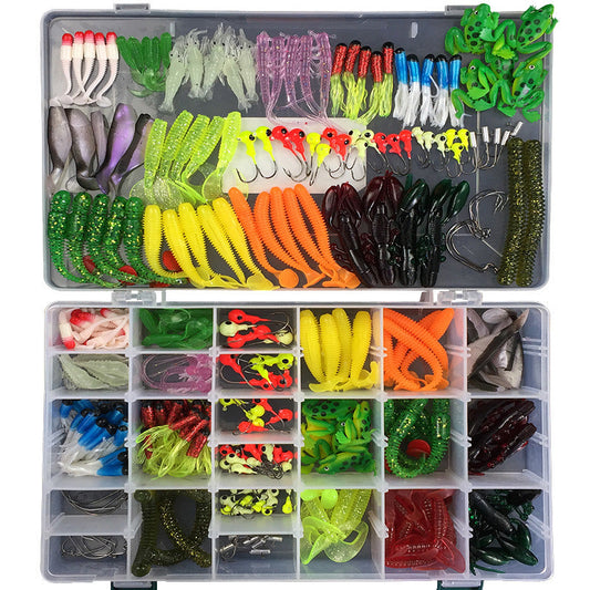 Weihe Lead Hook Bait Set 301 Pieces Of Bionic Bait, Fake Bait, Lure Bait, Soft Insect Bait - Blue Force Sports