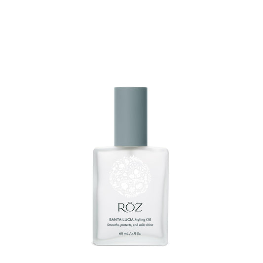 "RŌZ Santa Lucia Styling Oil - smooths, protects, and adds shine. Vegan, cruelty free, FREE of silicone, sulfates, parabens and PEGS, color safe - 2 Fl.Oz / 60 ml"