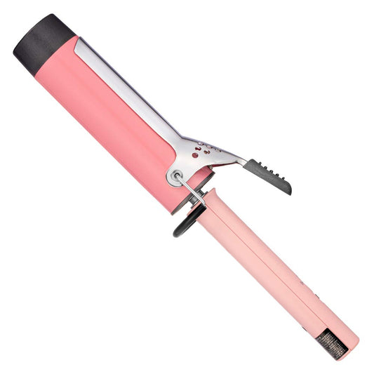 VODANA Professional GlamWave Ceramic Curling Iron, Long-Lasting Natural Curls, Instant Heat, Hair Curler, Curling Wand, Available in USA (1.6 inch, Pink)