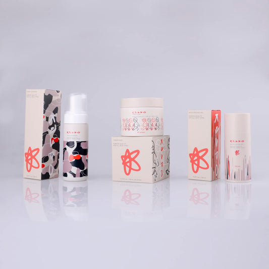 3-step Korean skincare set - For all skin types - Foam Cleanser, Toner Pads, Moisturizing Gel