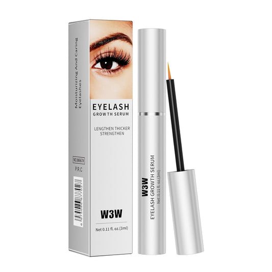 W3W Lash Serum, W3W Eyelashes Growth Serum,Lash Serum for Eyelash Enhance, Eyelash Growth Serum, Gentle Formula for Longer, Fuller, and Thicker Lashes, 3ml