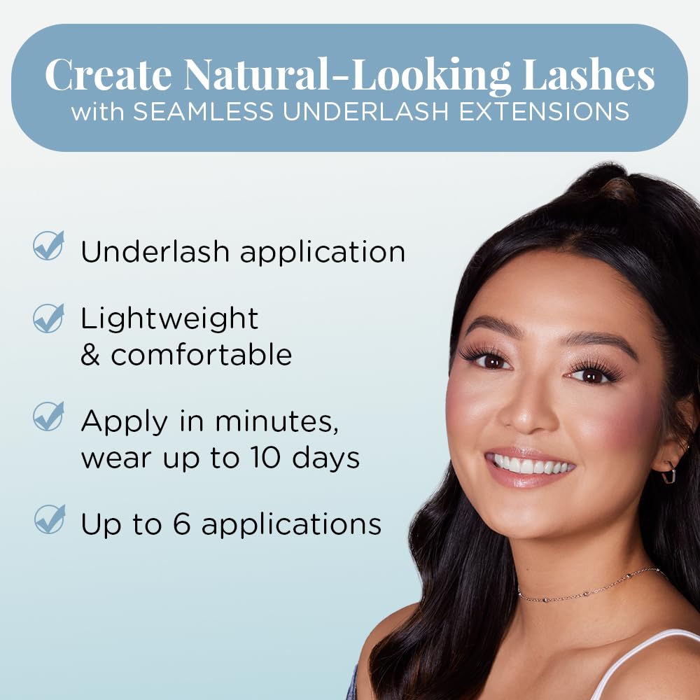 Ardell Seamless Underlash Extensions Kit, Faux Mink, 36 Assorted Lengths, Customizable DIY Lash Clusters, Includes Bond &amp; Seal, Remover, Applicator