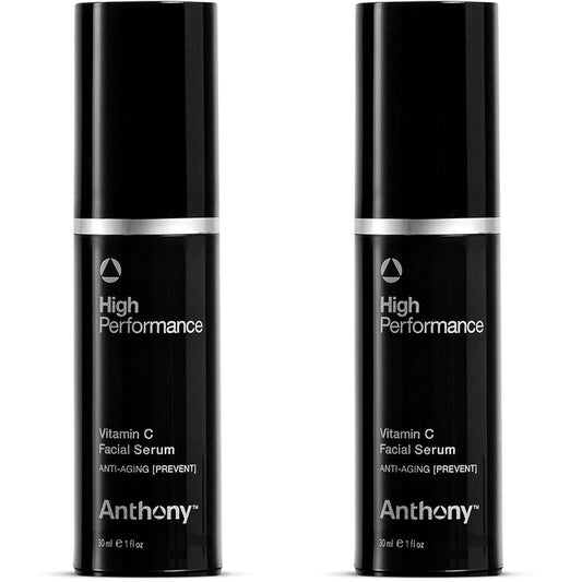 Anthony Vitamin C Serum for Face Anti Aging High Performance – Dark Spot Corrector for Face Brightening – Contains Polypeptides & Salicylic Acid, Support Natural Production of Collagen, 1Fl Oz, 2 Pack