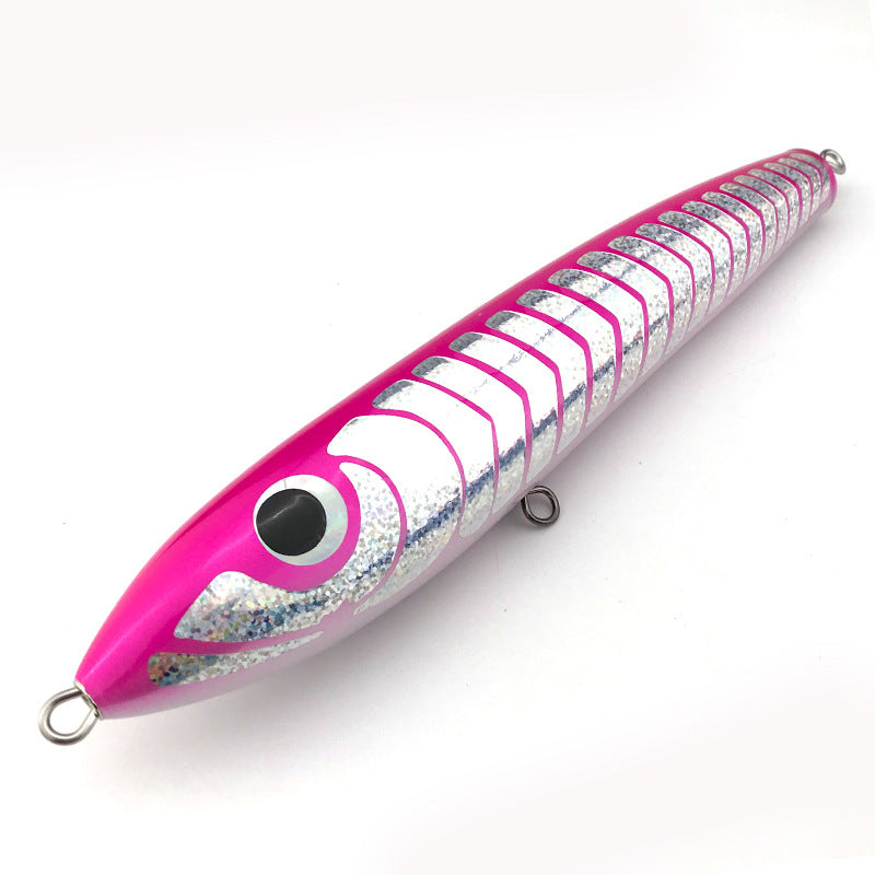 80g 90g Handmade Wood Fishing Lure Lure Sea Fishing Boat Fishing Pencil - Blue Force Sports