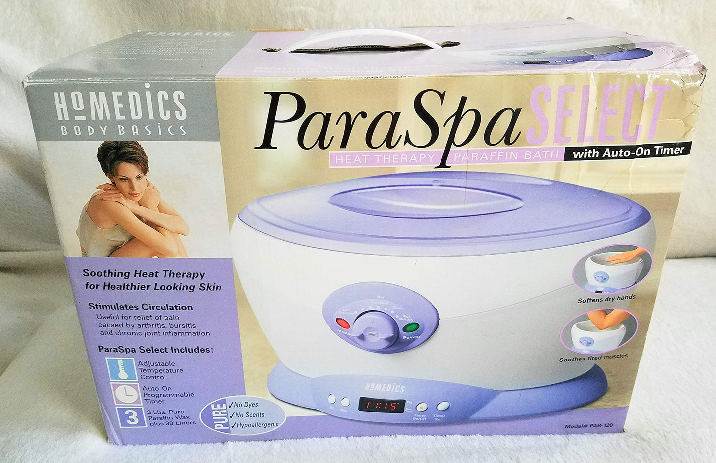 HoMedics PAR-120 ParaSpa Select Paraffin Bath