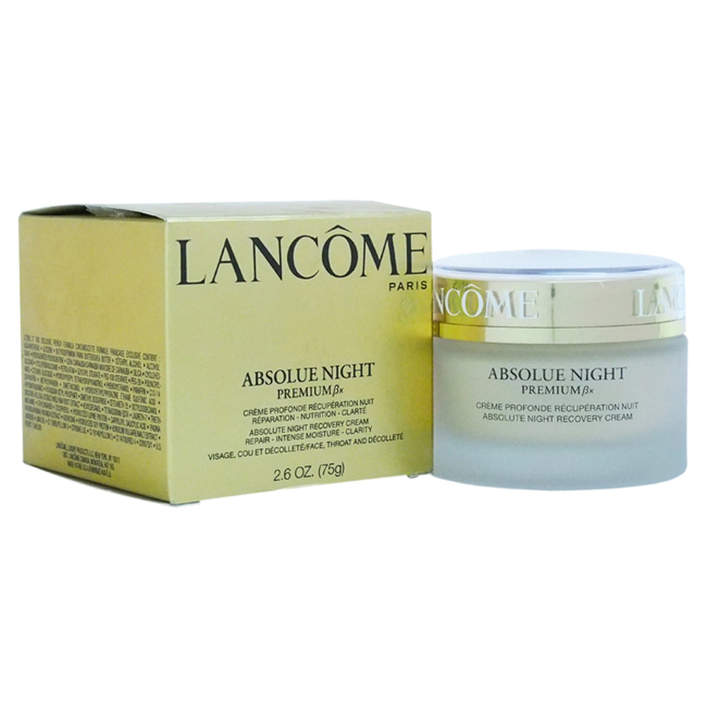 Absolue Night Premium Bx Absolute Night Recovery Cream (Made In USA) by Lancome for Unisex - 2.6 oz Cream