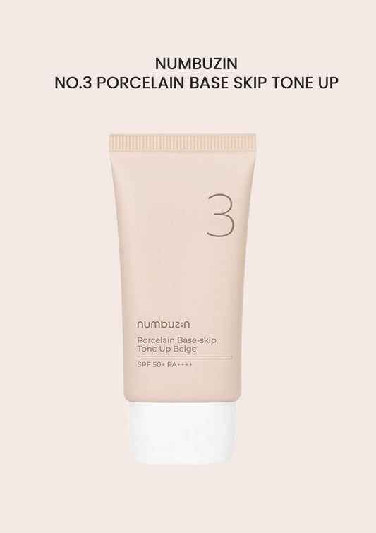 [NUMBUZIN] No.3 Porcelain Base-skip Tone Up Beige SPF 50+ PA++++ 50ml
