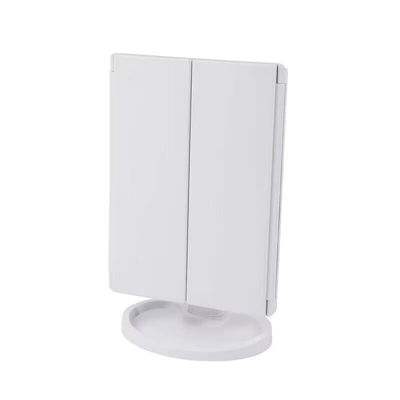 2X-3X Magnification LED Makeup Mirror - Touch Control, Trifold Design, Dual Power Supply Portable - Perfect Gift for Women!